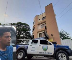 Steven Torres habría asesinado a su expareja dentro de este edificio de apartamentos en San Pedro Sula. Foto: Cortesía Red Informativa.