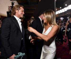 Aniston y Pitt fueron noticia en enero pasado cuando fueron fotografiados mientras compartían un momento juntos fuera del escenario, después de que ambos ganaran premios SAG.