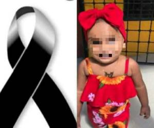Dunia Valentina Boquín, de 18 meses de edad, murió tras ser atropellada por un vehículo que conducía su padre.