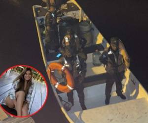 Miembros de la Base Naval de Guanaja se dieron a la búsqueda de Angie desde el sábado.