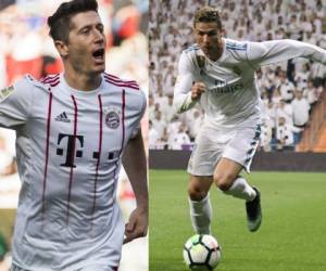 Robert Lewandosky y Cristiano Ronaldo se verán las caras en semifinales de la UEFA Champions League. Foto: AFP