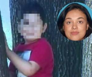 Foto en vida de Liam Husted (7) y su madre Samantha Moreno Rodríguez, de 35 años.