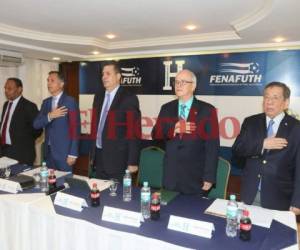 Autoridades de la Fenafuth durante el XIV Congreso Ordinario Financiero.