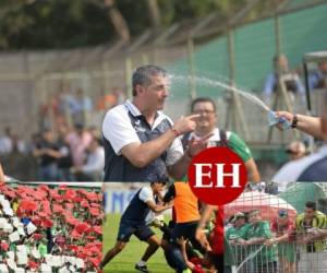 El partido entre Marathón y Motagua, por el pase a uno de los cupos de la final del fútbol hondureño, se jugó bajo ánimos caldeados. Foto: Joseph Amaya / Melvin Cubas