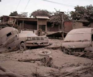 Así quedaron los poblados cercanos al Volcán de Fuego en Guatemala. Foto: Agencia AFP