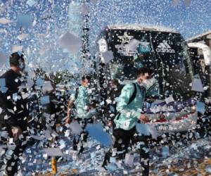 Recibimiento de campeones tuvo Argentina en su llegada a Ezeiza. Foto: @Argentina/ Twitter