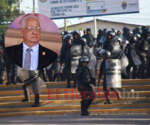 Los agentes policiales ingresaron a Ciudad Universitaria y dispararon contra los alumnos de la alma máter. Foto Alex Pérez| EL HERALDO