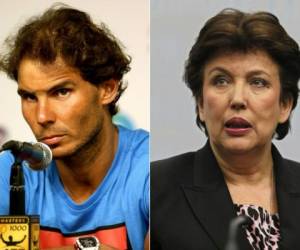 Roselyne Bachelot debe pagarle 12.000 euros al tenista español Rafael Nadal por haberle acusado de dopaje. Foto: AFP