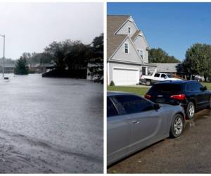 Florence arrojó casi un metro (3 pies) de lluvia en Carolina del Norte durante su lento paso por el estado, lo que dejó ciudades inundadas, caminos cerrados y decenas de muertos. Foto: AP