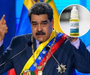 Maduro insistió que el medicamento fue sometido a una serie de rigurosas “pruebas clínicas”, sin dar detalles o mostrar evidencias. Foto: AP/Twitter