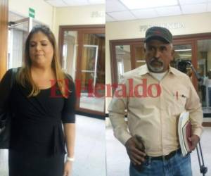 Lena Gutiérrez y Juan Barahona asistiendo a la audiencia. (Fotos: EL HERALDO)