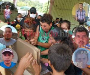 Diez hombres fallecieron en un lapso de 15 horas en la colonia Brisas del Norte de Choloma, Cortés, tras ingerir un licor clandestino al que los mismos hondureños le han denominado “mal guaro”. Sus familiares, entre llanto y dolor, les dieron el último adiós... Fotos: Grupo Opsa.