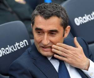 Ernesto Valverde, director técnico del FC Barcelona. (AFP)