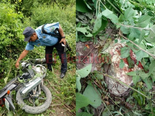 Miembros de la Policía Nacional lograron ubicar en una hondonada el cadáver de la joven.