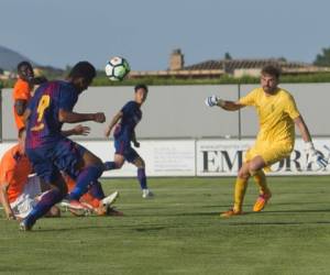 El delantero Anthony Lozano ya se estrenó con el Barcelona B (Foto: Twitter FCBmasia)