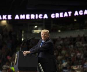 El organizador del evento, denominado 'American Priority' y que tuvo lugar la semana pasada en un resort de Trump en Miami, dijo que el video fue mostrado como parte de una exhibición de 'memes'. Foto: AP.