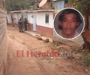 En esta vivienda fue asesinado Alex Omar Rodríguez Rivera, conocido como Thalía Rodríguez. Foto Estalin Irías| EL HERALDO