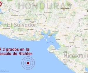 El sismo se localizó a 33 kilómetros de profundidad en el Océano Pacífico. No hay alerta de tsunami, ni pérdidas humanas. /Foto El Herald Honduras/