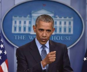 No se sabe de qué hablará Obama, cuya gestión de ocho años en la Casa Blanca está siendo demolida por su sucesor. Foto AFP