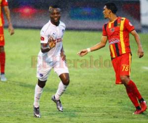 Kevin Álvarez celebra el segundo gol del Olimpia. Foto: Johny Magallanes - El Heraldo.