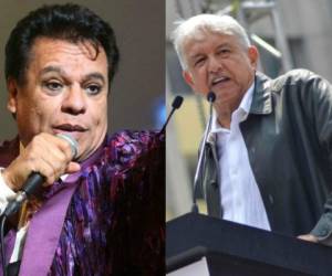 En esta composición aparecen el fallecido cantante Juan Gabriel y el actual presidente de México, Andrés López Obrador.