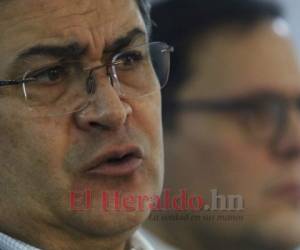 El presidente de Honduras, Juan Orlando Hernández, reaccionó ante las declaraciones de los fiscales de Estados Unidos. Foto: Agencia AFP.