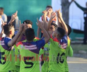 Juan Ramón Mejía metió el primer tanto para el Real de Minas. Foto: EL HERALDO.