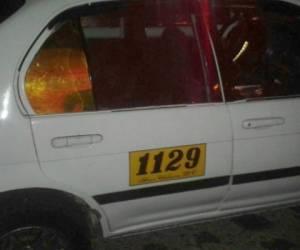 A Roberto Noel Galindo Flores se le decomisó un vehículo tipo taxi con registro número 1129