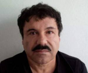 La foto de la ficha policial del narcotraficante mexicano Joaquín Guzmán Loera, alias 'el Chapo Guzmán'. Foto AFP