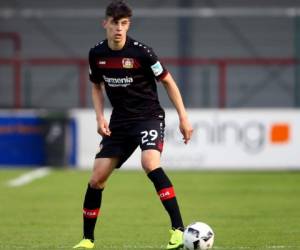 Kai Havertz, la estrella de 17 años del Bayer Leverkusen que se perdió el partido de Champions ante el Atlético de Madrid, por asistir a su escuela a hacer un examen (Foto: Agencias)