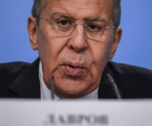 Ministro de Relaciones Exteriores de Rusia, Serguei Lavrov. Foto AFP
