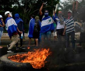 Nicaragua lucha por obtener la renuncia de Daniel Ortega. Foto: AFP