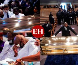 Cientos de personas despidieron este martes a George Floyd, el ciudadano negro cuya muerte a manos de un policía blanco generó protestas contra la brutalidad policial y el racismo en Estados Unidos y en todo el mundo. Fotos: AFP/AP