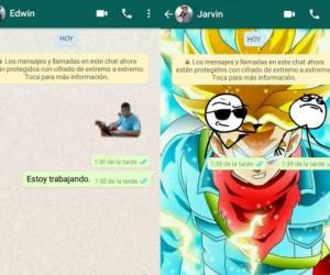 Chats de WhatsApp mostrando los stickers personalizados. (Foto: Captura de pantalla)