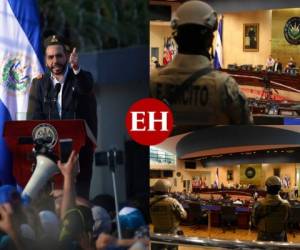 El Salvador está enfrentando un momento de tensión por el enfrentamiento protagonizado por Nayib Bukele y el Poder Legislativo luego que les diera una semana para aprobarle un préstamo para un plan de seguridad. Fotos: AFP