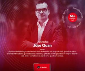 José Quan, experto en temas de empleo, estará con nosotros este miércoles a las 5:00 de la tarde.