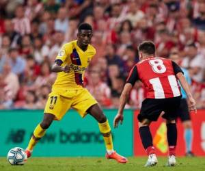 Serán cinco semanas las que Ousmane Dembélé este fuera de las canchas. Foto: AP.