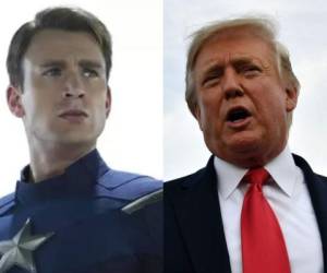 Chris Evans, famoso por interpretar a Capitán América en Marvel, tildó de 'racista' a Donald Trump. Foto: Archivo EL HERALDO.