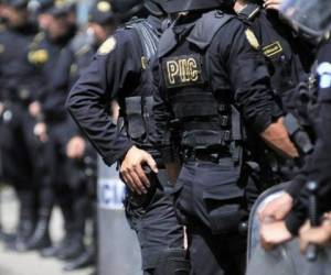 Unos 2,500 agentes policiales participan en los operativos en Guatemala. Foto: Agencia AFP