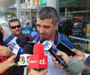Diego Vazquez, entrenador del Motagua, dio declaraciones a la prensa deportiva previo al viaje a Puerto Cortés. Foto: Ronal Aceituno / El Heraldo