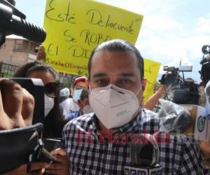 Esta es la segunda vez que Marco Bográn comparece ante las autoridades, la primera ocasión fue el pasado 27 de julio. Foto: Estalin Irías/EL HERALDO