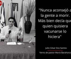 Julio César Dos Santos, yerno del extinto pastor Mario Tomás Barahona, ofreció una conferencia de prensa para describir a detalle todo lo que ocurrió con la salud de su suegro desde que ingresó a El Tórax. Aquí sus frases más destacadas...