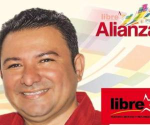 Él es German Leonel Cruz Paz, aspirante a la alcaldía de La Ceiba por el partido Libre.