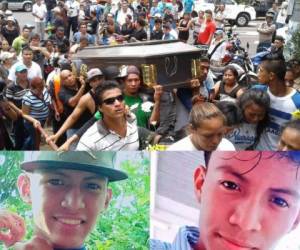 Momento en el que entierra a Gerald Vásquez en Nicaragua. Imágenes en vida del estudiante. Fotos Twitter