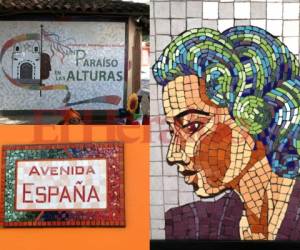 Poco a poco las calles y edificios de La Esperanza, Intibucá se están colmando de mosaicos con el objetivo de posicionarla como 'La ciudad de los mosaicos'. FOTOS: Eduard Rodríguez/EL HERALDO