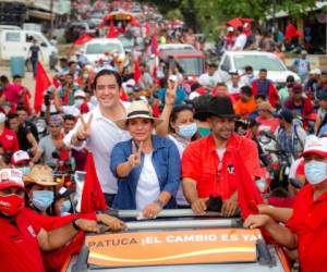 Xiomara Castro estuvo el sábado en Patuca donde prometió comercio justo para los campesinos.
