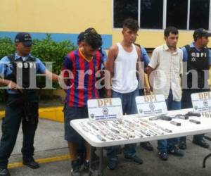 En San Pedro Sula, al norte de Honduras fueron capturados los tres supuestos pandilleros. (Foto: El Heraldo Honduras)
