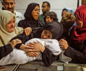 La niña fue identificada como Leila Al Ghandur y tenía ocho meses. Foto AFP