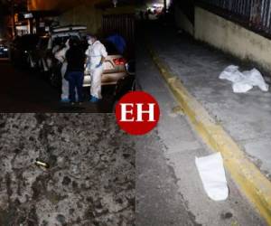 Casquillos de balas y vestimenta médica se encontraron en las calles cercanas a la casa donde fue asesinada la diputada Carolina Echeverria Haylock. Fotos: Emilio Flores/EL HERALDO