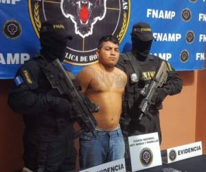 El salvadoreño fue capturado por agentes de la Fuerza Nacional Anti Maras y Pandillas.